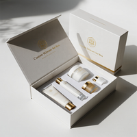Boîte magnétique personnalisée pour emballage de luxe durable en noir pour parfum