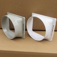 Accessoire pour climatiseur mobile, conduit d'évacuation, connecteur à embout plat, adaptateur de sortie carré de 15 cm de diamètre, Zhejiang