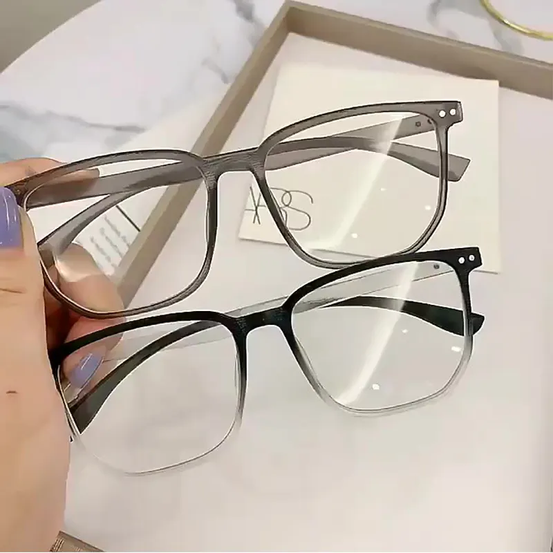 Photochromic Anti Radiation Glasses Eyeglasses for Women and Men Metal Frame Shades Sunglasses
