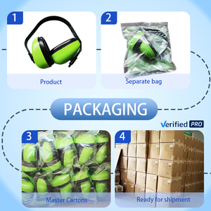 سدادات الأذن الثلاثية المخصصة OEM J & L شمع القطن العامل لحماية السمع سدادات أذن النوم رغوة - Product Image 4