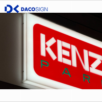 Panneau lumineux LED étanche DakeSign pour enseigne de restaurant, affichage publicitaire extérieur, enseignes commerciales, panneau de devanture de magasin