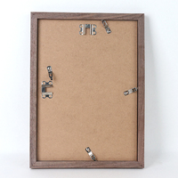 Bingkai Foto A4 A3 A5 A2 Kayu Walnut Solid Rustic dengan Plexiglass Akrilik Transparan, Logo Custom, Kemasan