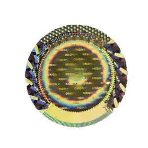 Pegatinas transparentes superpuestas de holograma de vial láser 3D de seguridad personalizada etiqueta Número de serie holograma pegatinas vacías