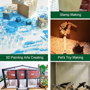 Wooden <b>Building</b> Blocks Pine Wood Cubes For Children Early Education Construction Toy 2 To 4 Years Unisex Craft DIY <b>Model</b> Set - Product Image 4