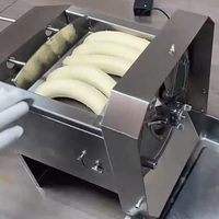 Machine Électrique Automatique pour Trancher les Plantains Épaisseur Réglable de 1-9mm, Hachoir à Bananes pour Chips de Plantain HJ-A50