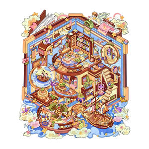 5 hojas por paquete, edición grande 12.0, serie <span class=keywords><strong>El</strong></span> <span class=keywords><strong>Principito</strong></span>, pegatinas de paisaje, pegatinas 3D, pegatinas de escena 2.5D - Product Image 6