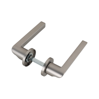 Poignée de porte ronde moderne de luxe en acier inoxydable couleur bronze, design de poignée de porte principale pour salle de bain