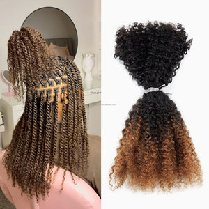 # Capelli Afro Kinky Non Trattati 1B/30 4B, 50 <span class=keywords><strong>Grammi</strong></span>, Doppia Trama, Capelli Umani Afro Kinky per Acconciature Twist - Product Image 1