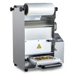 DQ250T Hot sale desktop plastic film heat sealer tray food package sealer machine