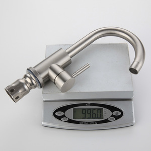 Grifo de Lavabo Himans de Acero Inoxidable 304, Monomando, Montaje en Cubierta, Estilo Moderno, Agua Fría y Caliente, Monotroquel - Product Image 3