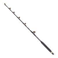 Canne à pêche à la traîne TG 6FT6IN 130LBS FRP pour gros gibier, avec guides à rouleaux robustes, pour la pêche en mer en bateau