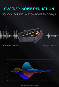FreedConn F1 casco auriculares altavoz con graves fuertes 1100mAh IP67 impermeable motocicleta Bluetooth auriculares - Product Image 5