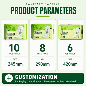 Serviettes hygiéniques en gros à prix compétitif, haute absorption, contrôle des odeurs, à l'armoise, pour femmes, flux abondant, confort nocturne - Product Image 2
