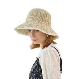 K Personalized High End Paper Straw Material Bucket Hats For Outdoor