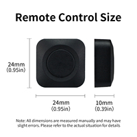 Mini Control Remoto RF 433.92MHz Impermeable con Indicador LED, Funciona con Pilas AAA, Interruptor Universal de Copia para Luz, Alarma, Timbre y Sonería