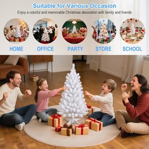 Arbre de Noël artificiel blanc de 1,5 m, fourni directement par l'usine chinoise, pour la décoration de Noël - Product Image 5