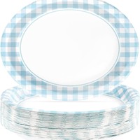 30 cm Ovale Einweg-Pappteller Robustes Partygeschirr für Geburtstag Hochzeit Feiertagsdekoration Zubehör