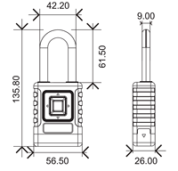 Kotonlink nouveauté TTLock app IP65 étanche mot de passe empreinte digitale cadenas intelligent