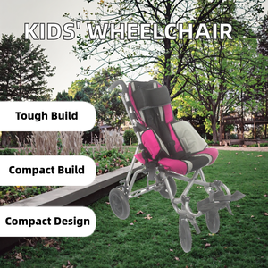 Sedia a rotelle manuale per bambini pieghevole per bambini Scooter per la mobilità pediatrica per disabili handicappati Baby <span class=keywords><strong>Trotter</strong></span> per passeggiare - Product Image 5