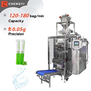 Machine d'emballage automatique multi-voies pour sachets de bain de bouche liquide, avec scellage arrière, pour sachets de bain de bouche en stick - Product Image 1