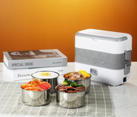 Nouveau réchauffeur alimentaire électrique en métal à double usage 2022, récipient en verre chauffé, boîte à lunch chaude pour enfants, 1-3L, conservation de la fraîcheur
