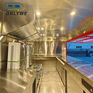 Onlywe Food Truck Mobile per Gelati e Caffè, Chiosco da Mercato per Aree Panoramiche, Bar Mobile da Esterno, Rimorchio per Fast Food - Product Image 6