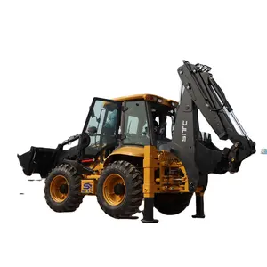 SITC333D beautiful design backhoe excavator loader cheapest Chinese mini four wheels backhoe loader front end loader