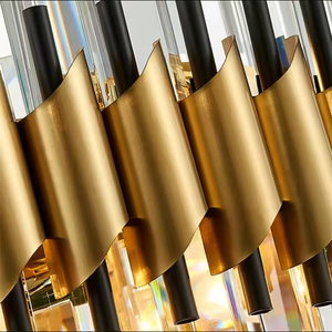 High Quality Pendant Light Gold Modern <b>Living</b> <b>Room</b> Ring Metal Luxury Ceiling K9 Crystal Hanging <b>Chandelier</b> - Product Image 5