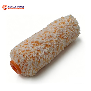 แปรงทาสีลูกกลิ้งอุตสาหกรรมขนาด 4 นิ้ว ลดราคาพิเศษ ปรับแต่ง<span class=keywords><strong>ได้</strong></span>ตามต้องการ ด้ามจับโฟม OEM โพลีเอสเตอร์ โครงแบบถอดเร็ว สำหรับทาสีผนัง รับประกัน 3 เดือน - Product Image 3