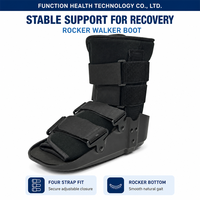 Attelle de marche courte F4002 pour cheville, support orthopédique avec semelle antidérapante en TPR pour entorse, fracture et récupération post-opératoire