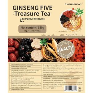 Tisane aux cinq trésors de ginseng en sachets – Énergie naturelle, complément pour la santé masculine, herbes chinoises traditionnelles, thé pour les reins - Product Image 4