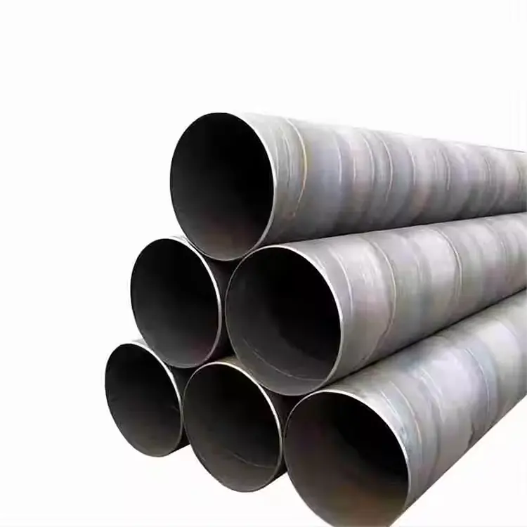 Fabricantes Suministro API ASTM A252 Q235 Tubo en espiral de acero al carbono de gran diámetro Tubo redondo