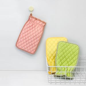 UUYP su misura di primavera calda sfregamento cenere Spa massaggio doppio lato naturale pulito profondo esfoliante per rinnovare la pelle strumento guanti da bagno - Product Image 4