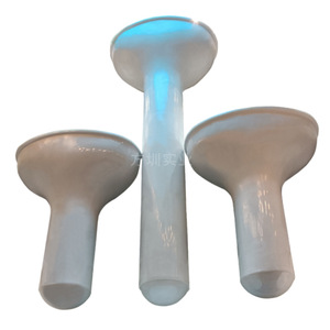 Colonne décorative extérieure en marbre creux moderne pour entrée de bâtiment, sculpture paysagère - Product Image 5