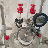 Réacteur en verre à double enveloppe de 20 L avec entrée d'azote et circulateur de chauffage pour synthèse contrôlée