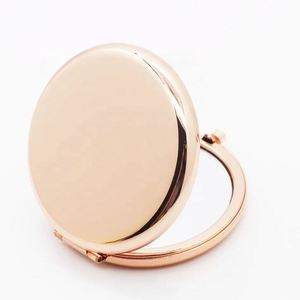 Double Sided 1X 2X Magnifying Mini <b>Small</b> Folding Compact Cosmetic Mirror Pocket Makeup Mirror for Promotional Holiday Gift - Product Image 3