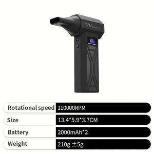 Nuevo Ventilador Eléctrico Portátil 2026 de 110000 rpm, Soplador de Gran Potencia con Batería de 4000 mAh para Barbacoa al Aire Libre - Product Image 2