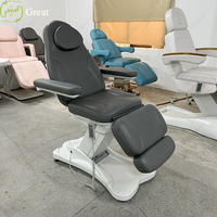 Lit électrique de luxe de salon de beauté du visage à 3 moteurs Table de traitement de massage par spa médical lit esthétique