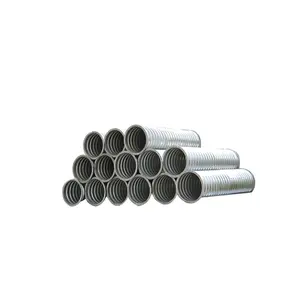 Building material Galvanized 40-1000mm Corrugated Pipes Q235 Tunnel steel culvert pipe Manufacturer