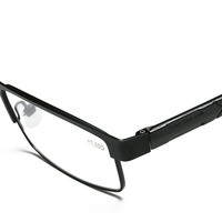 Lunettes de lecture pour hommes de haute qualité, fines, légères, en métal, verres blancs, design classique, directement de l'usine, pas cher, tendance