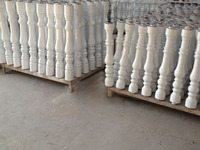 Moulures de colonnes romaines élégantes en polystyrène EPS pour garde-corps de mur extérieur avec traitement de surface filmé