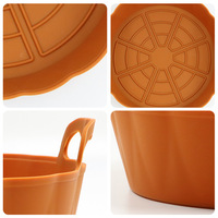 Panier de friteuse à air en silicone de haute qualité, prix d'usine, doublure réutilisable pour friteuse à air pour une cuisson saine