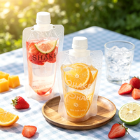 Pochette souple transparente personnalisée avec bec verseur pour bières, boissons et jus – Emballage alimentaire anti-fuite