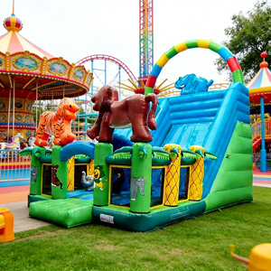 Parco gonfiabile del trampolino di buon prezzo della fabbrica per la <span class=keywords><strong>casa</strong></span> di salto <span class=keywords><strong>felice</strong></span> dei bambini - Product Image 1