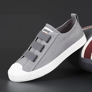 Summer Breathable Flat Trendy <b>Canvas</b> Skateboarding Shoes Leisure <b>Round</b> Toe Men Sneakers - Product Image 5