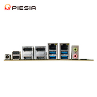 Motherboard Mini ITX LGA 1700 H610 Intel Generasi ke-12/13/14 2*DDR5 2*LAN 4*COM PCIE16X LVDS+2*DP+2*HD Motherboard Industri X86