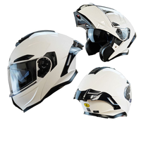 Nouveau casque de moto intégral modulaire ANT Factory Direct avec grande aile arrière, double visière, toutes saisons, homologué DOT, mousse ABS