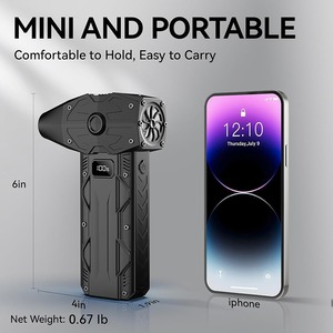 Mini ventilador portátil de alta velocidad sin escobillas, 131x56x180mm, inalámbrico, para uso en exteriores - Product Image 3
