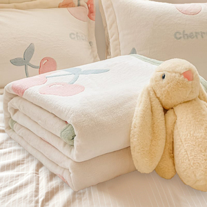 Mềm Fluffy flannel sofa chăn với mô hình trang trí cho tất cả các mùa, bé lông cừu flannel chăn - Product Image 1