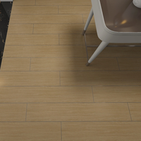 Carreaux de sol en porcelaine imitation bois marron de luxe 200x1200mm, 10mm d'épaisseur, antidérapants, isolants thermiquement, modernes pour chambre et escalier